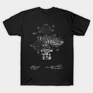 Surveying Instrument Vintage Patent Hand Drawing T-Shirt